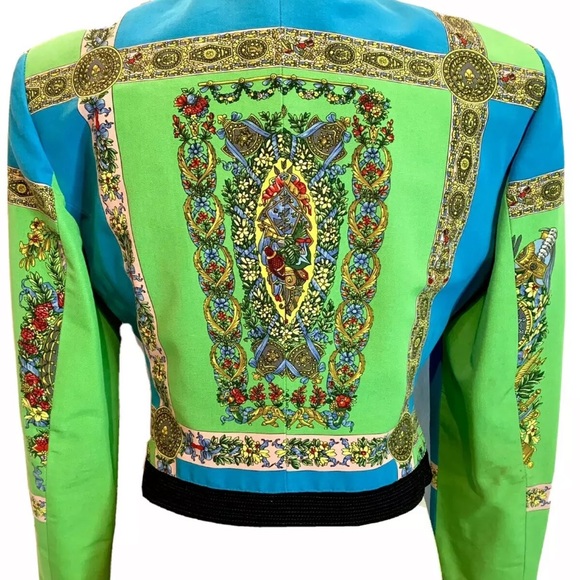 VERSACE ❌SOLD❌JACKET SM/MED BAROQUE MEDUSA - Picture 2 of 8